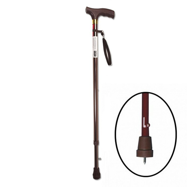 Трость опорная, регулируемая по высоте с УПС, бронза Е-1601у