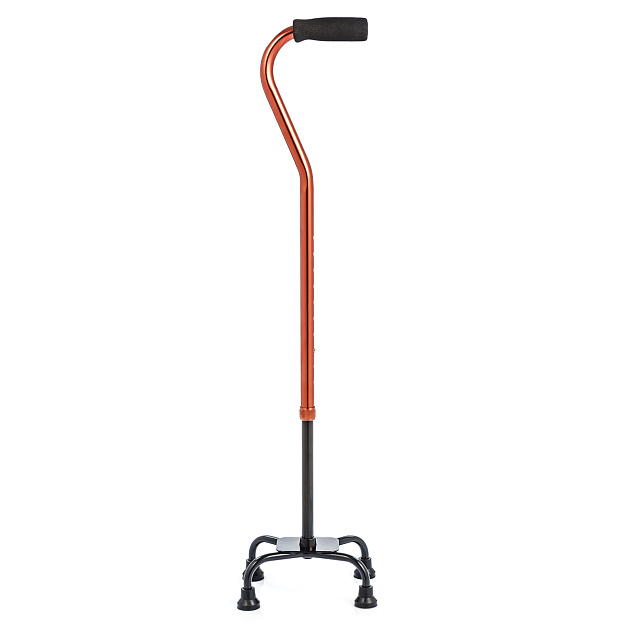 Трость с четырьмя ножками ТР4 (с широким основанием)