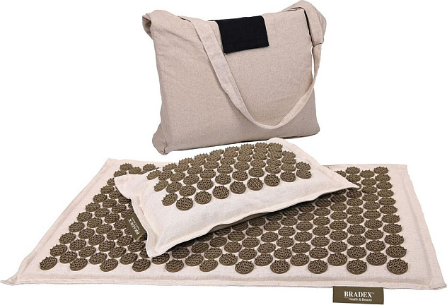 Набор акупунктурный НИРВАНА (подушка, коврик,сумка) BRADEX
