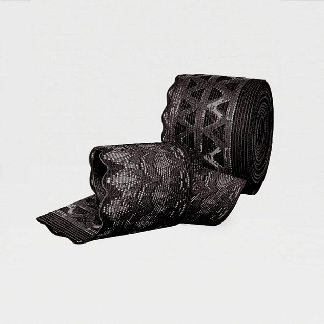 Чулки компрессионные прозрачные с ажурной резинкой на широкое бедро (закрытый носок) 2 класс Idealista ID-301TW