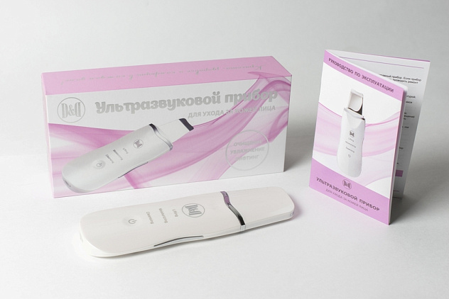 Ультразвуковой прибор для микромассажа и чистки лица D&D UC-01