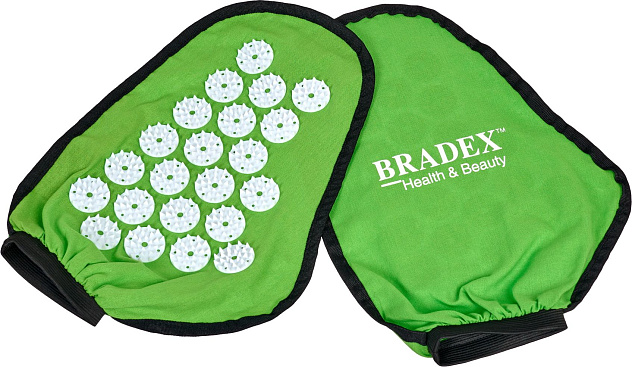 Варежки массажные акупунктурные НИРВАНА "BRADEX"