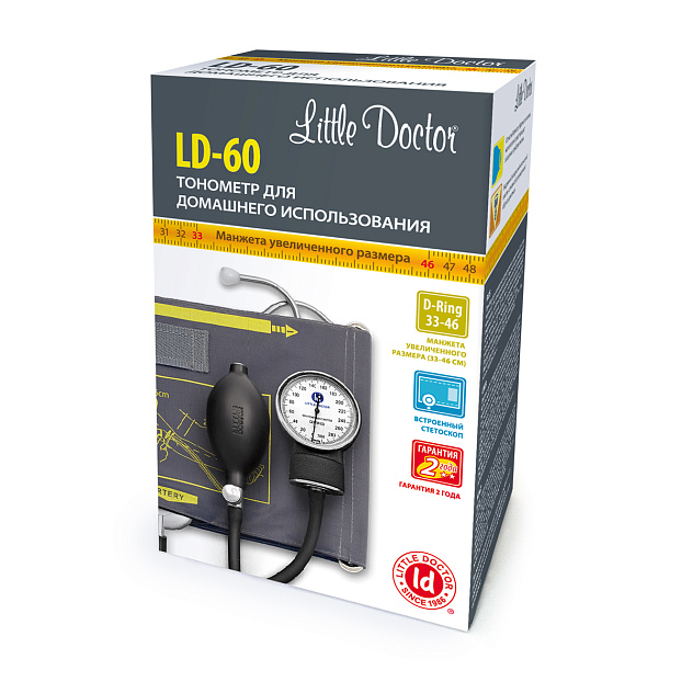 Тонометр механический LD 60 с большой манжетой